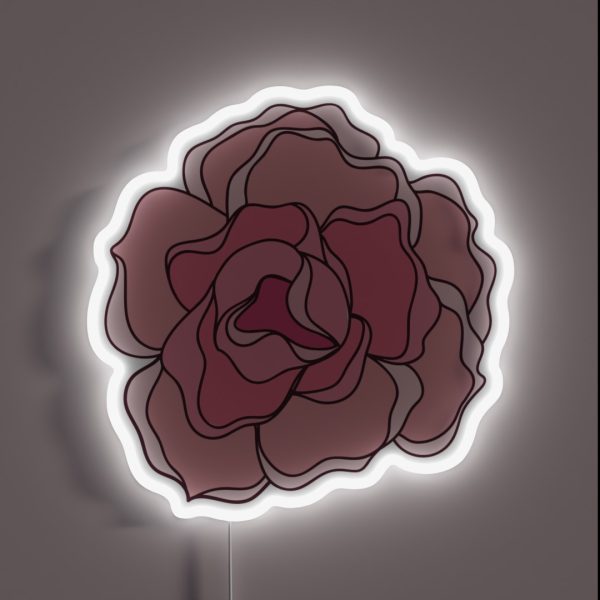 Little Pink Flower RGB Neon Sign