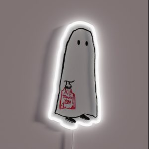 Little Shopping Ghost RGB Neon Sign
