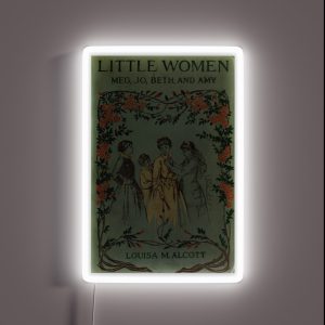 Little Women 1896 Book Cover RGB Neon Sign Little Women 1896 Book Cover RGB Neon Sign