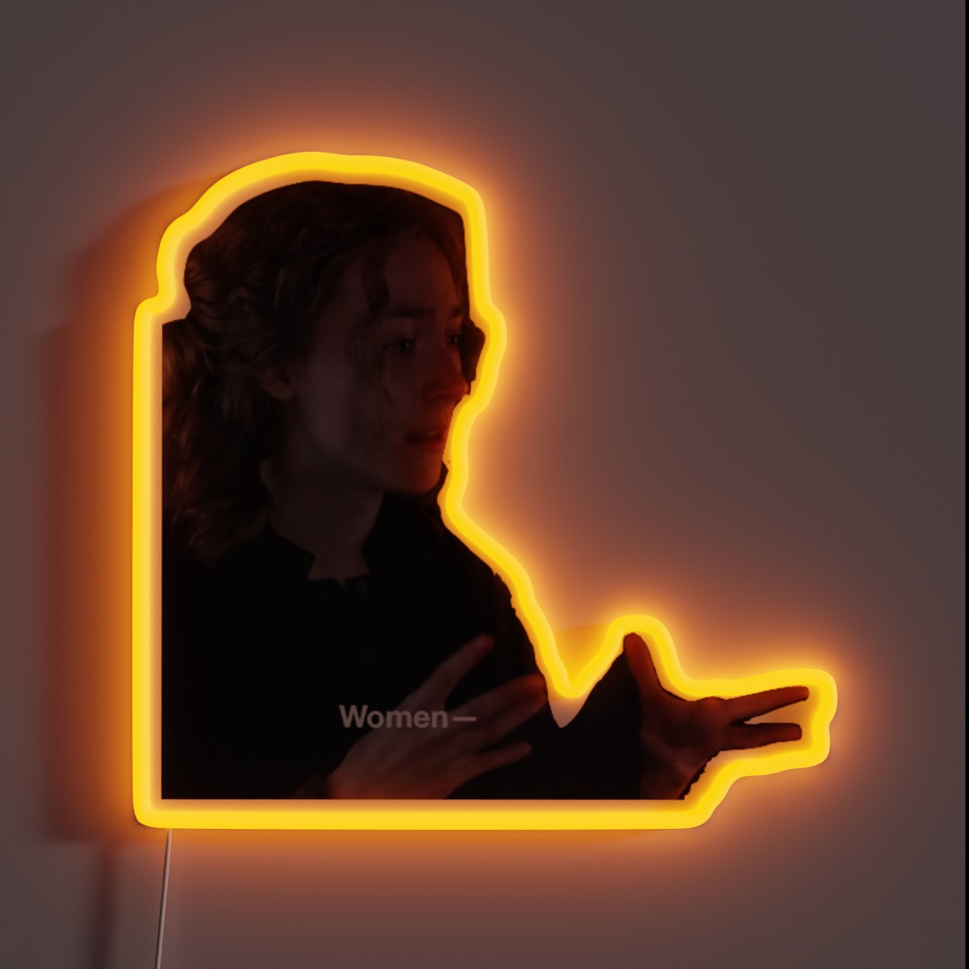 Little Women Jo March Meme RGB Neon Sign Little Women Jo March Meme RGB Neon Sign