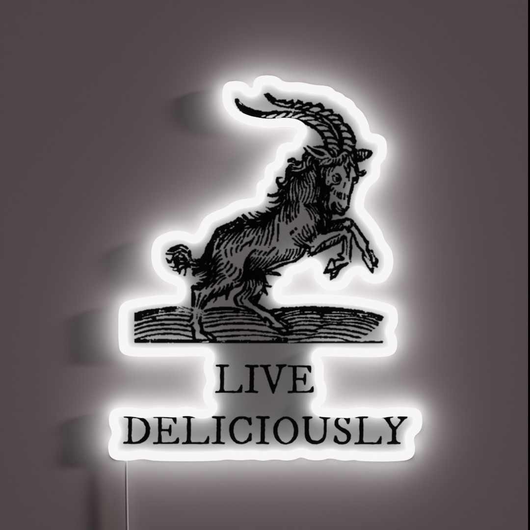 Live Deliciously RGB Neon Sign Live Deliciously RGB Neon Sign