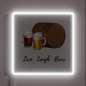 Live Laugh Brew RGB Neon Sign