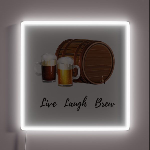 Live Laugh Brew RGB Neon Sign