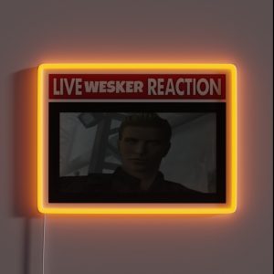 Live Wesker Reaction RGB Neon Sign