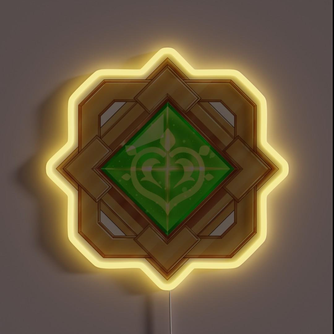 Liyue Dendro Vision RGB Neon Sign Liyue Dendro Vision RGB Neon Sign