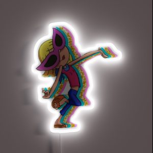 Lizzie Mcguire Cartoon RGB Neon Sign