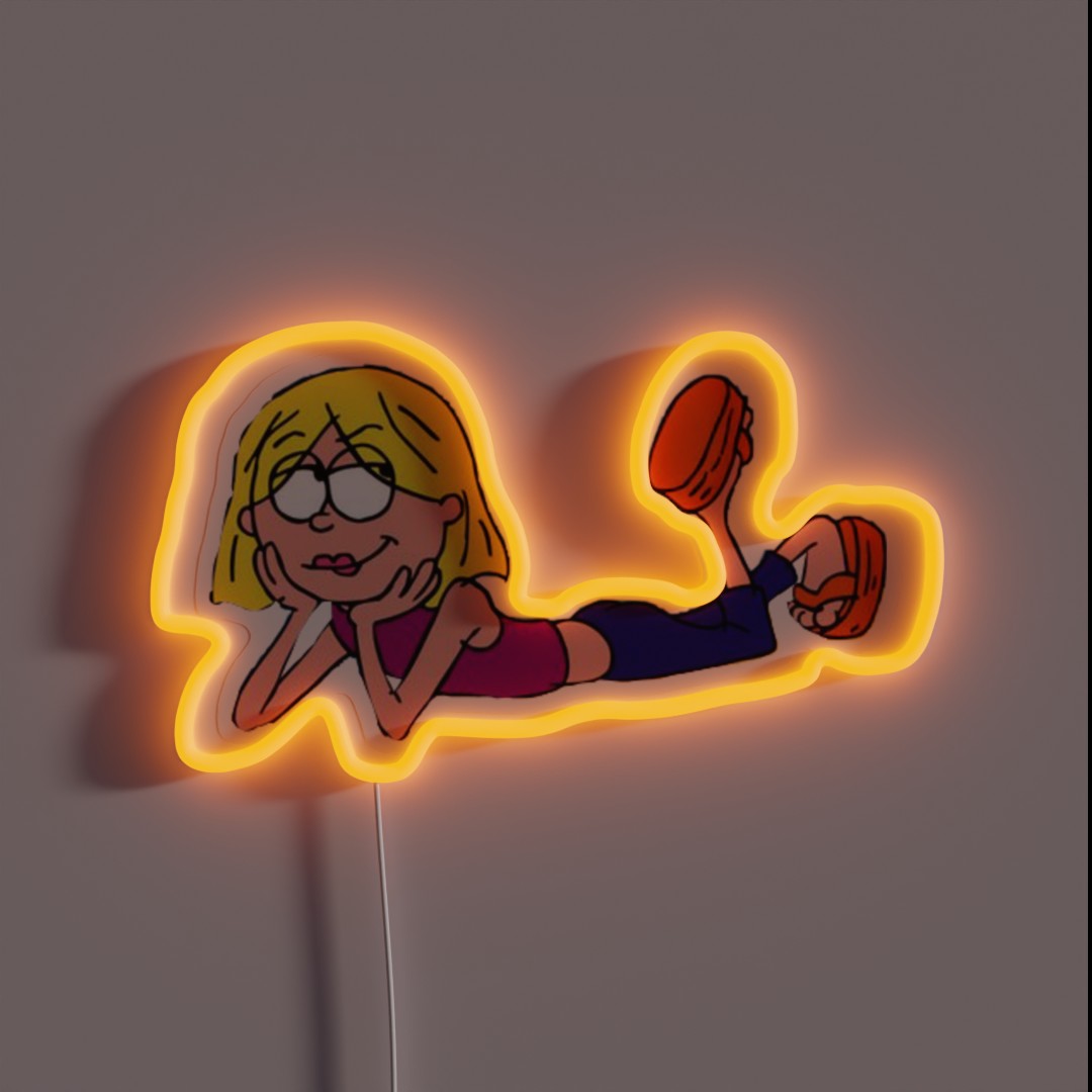 Lizzie Mcguire Chillin RGB Neon Sign Lizzie Mcguire Chillin RGB Neon Sign