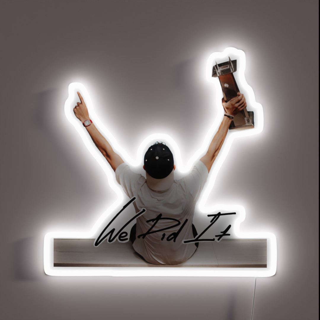 LN4 First Win RGB Neon Sign LN4 First Win RGB Neon Sign