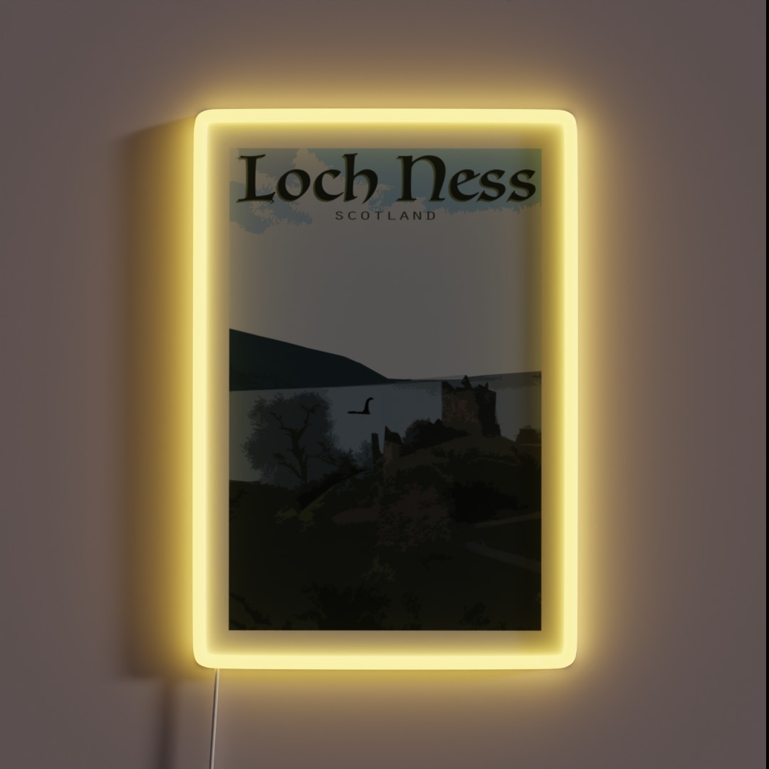Loch Ness Monster RGB Neon Sign Loch Ness Monster RGB Neon Sign