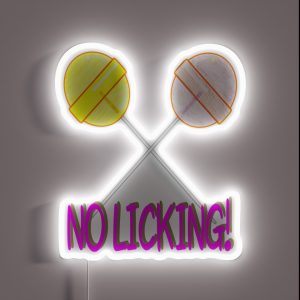 Lollipop NO LICKING RGB Neon Sign Lollipop NO LICKING RGB Neon Sign