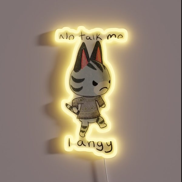 Lolly No Talk With Words RGB Neon Sign