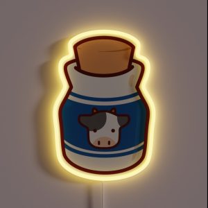 Lon Lon Milk Bottle RGB Neon Sign Lon Lon Milk Bottle RGB Neon Sign