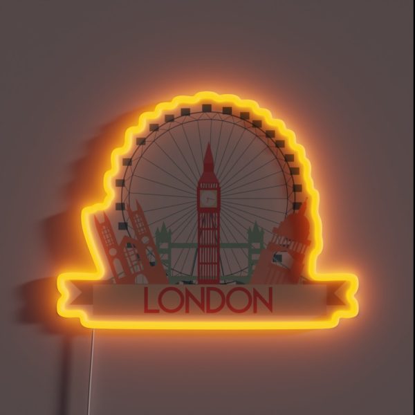 London RGB Neon Sign