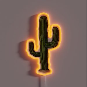 Lonely Cactus RGB Neon Sign