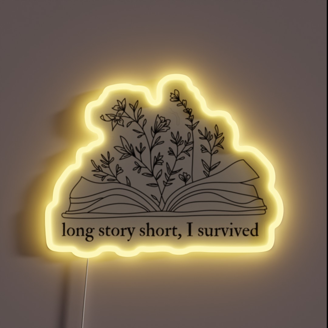 Long Story Short Evermore Taylor Swift RGB Neon Sign Long Story Short Evermore Taylor Swift RGB Neon Sign