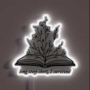 Long Story Short I Survived RGB Neon Sign Long Story Short I Survived RGB Neon Sign