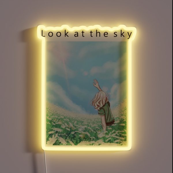 Look At The Sky RGB Neon Sign