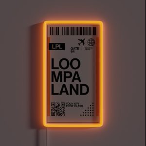 Loompaland Ticket RGB Neon Sign Loompaland Ticket RGB Neon Sign