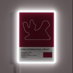 Losail International Circuit Info RGB Neon Sign