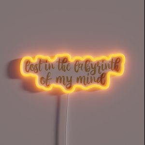 Lost In The Labyrinth Of My Mind Labyrinth Lyrics Taylor Swift RGB Neon Sign Lost In The Labyrinth Of My Mind Labyrinth Lyrics Taylor Swift RGB Neon Sign