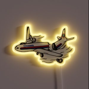 LOST Oceanic 815 Plane Crash RGB Neon Sign LOST Oceanic 815 Plane Crash RGB Neon Sign