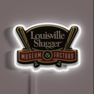 Louisville Slugger Vintage Bats Museum Factory Segojlantah RGB Neon Sign