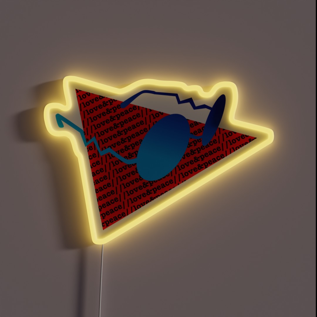 Love And Peace RGB Neon Sign Love And Peace RGB Neon Sign
