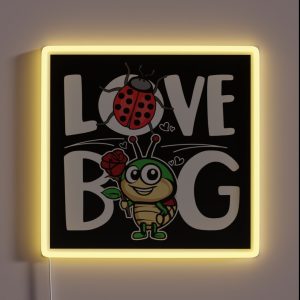 Love Bug Bugs Lover Valentine S Bugs Day Love Month RGB Neon Sign Love Bug Bugs Lover Valentine S Bugs Day Love Month RGB Neon Sign