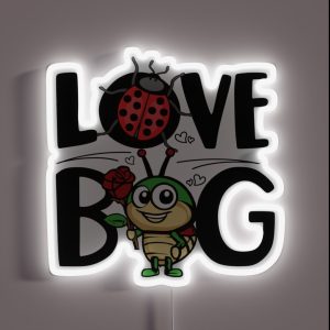 Love Bug Bugs Lover Valentine S Bugs Day Love Month RGB Neon Sign Love Bug Bugs Lover Valentine S Bugs Day Love Month RGB Neon Sign
