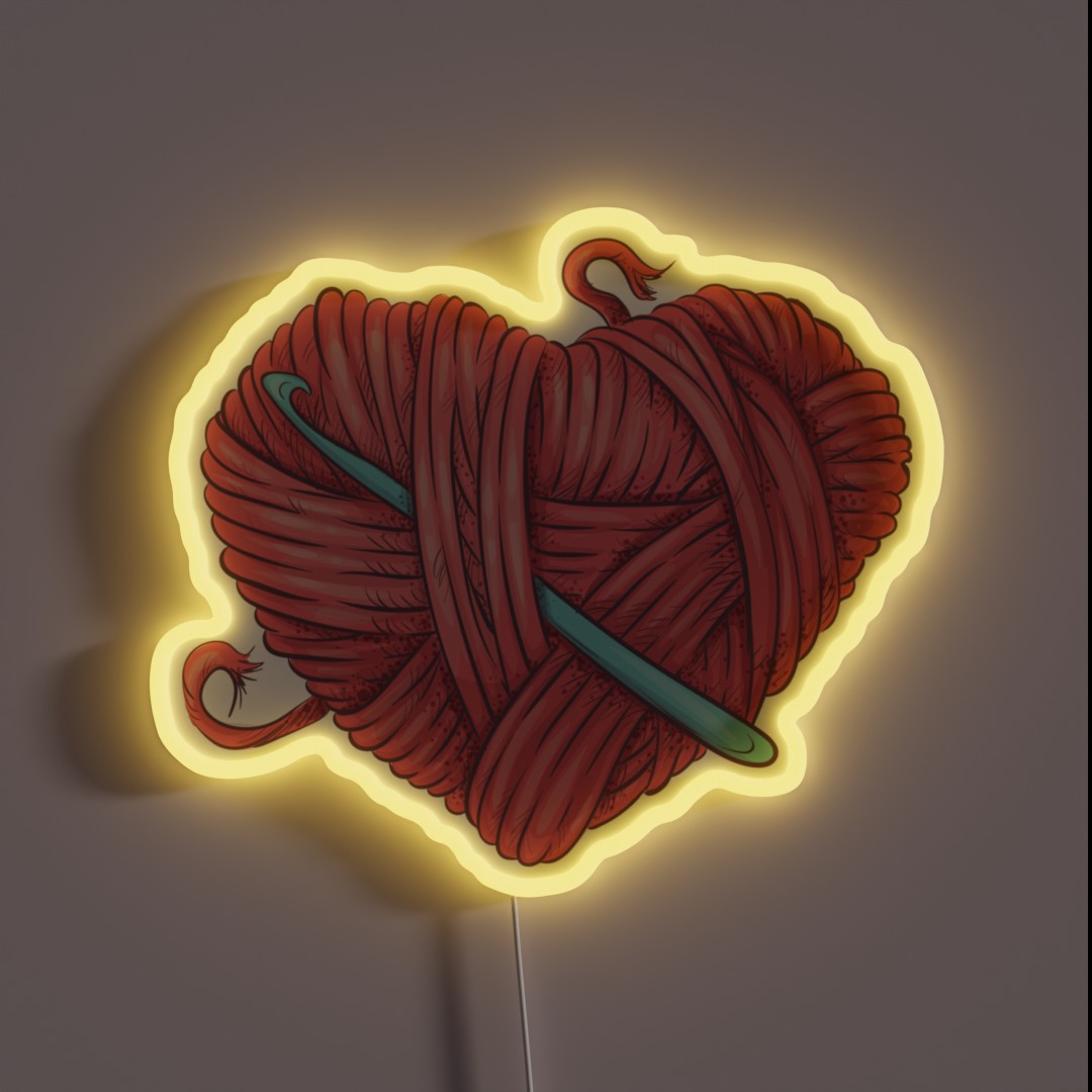 Love Crochet RGB Neon Sign Love Crochet RGB Neon Sign