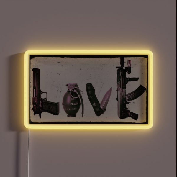 LOVE GUNS RGB Neon Sign