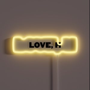 Love H RGB Neon Sign
