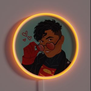 Love Is Stored In The Superboy RGB Neon Sign