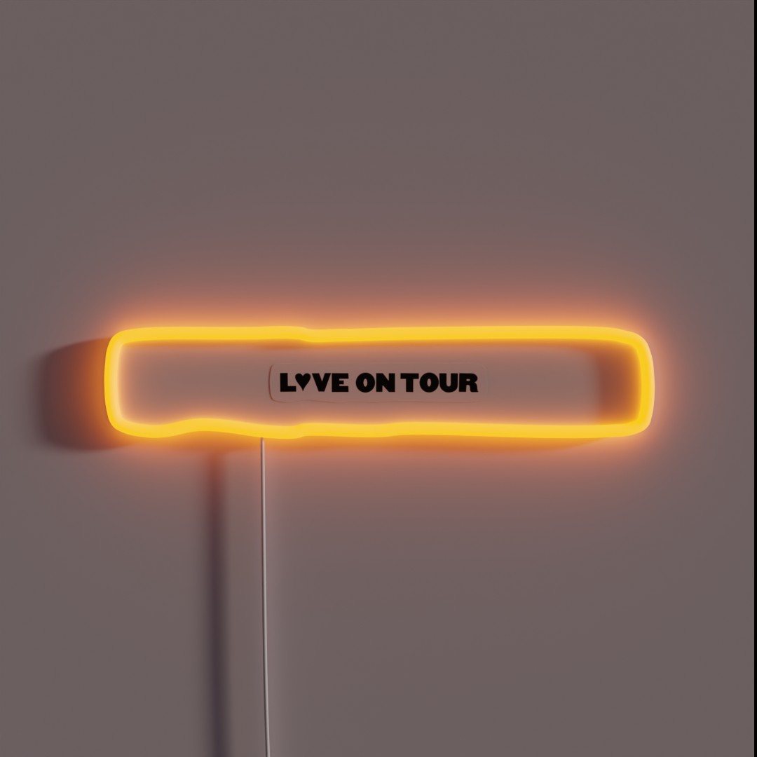 Love On Tour Design RGB Neon Sign Love On Tour Design RGB Neon Sign