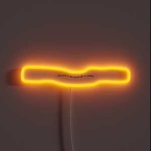 Love You To The Moon And To Saturn RGB Neon Sign