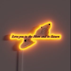 Love You To The Moon And To Saturn Seven Taylor Swift RGB Neon Sign