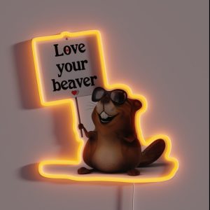 Love Your Beaver RGB Neon Sign Love Your Beaver RGB Neon Sign