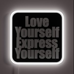 Love Yourself Express Yourself RGB Neon Sign Love Yourself Express Yourself RGB Neon Sign