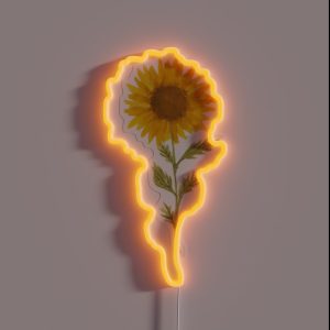 Lovely Sunflower RGB Neon Sign