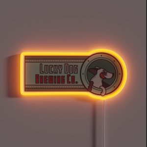 Lucky Dog Brewing Co RGB Neon Sign