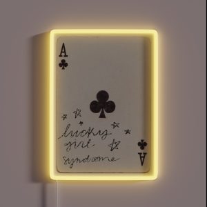 Lucky Girl Syndrome With Stars RGB Neon Sign Lucky Girl Syndrome With Stars RGB Neon Sign
