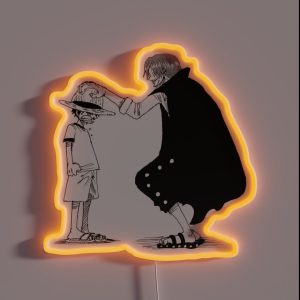 Luffy Shanks RGB Neon Sign