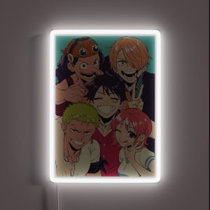 Luffy With Old Nakama S RGB Neon Sign