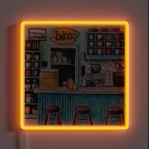 Luke S Cafe RGB Neon Sign