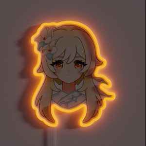 Lumine Abyss Genshin Impact Gray RGB Neon Sign