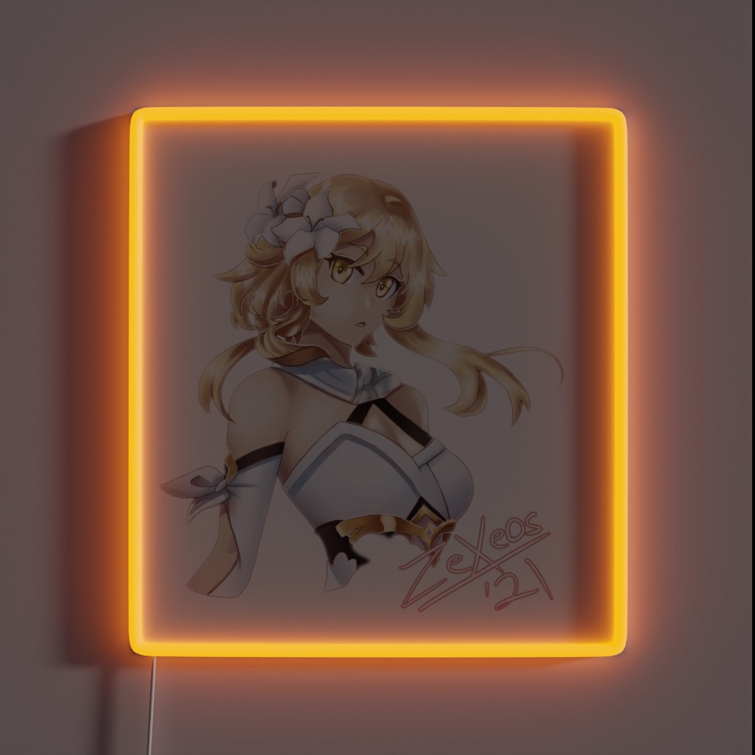 Lumine From Genshin Impact RGB Neon Sign Lumine From Genshin Impact RGB Neon Sign