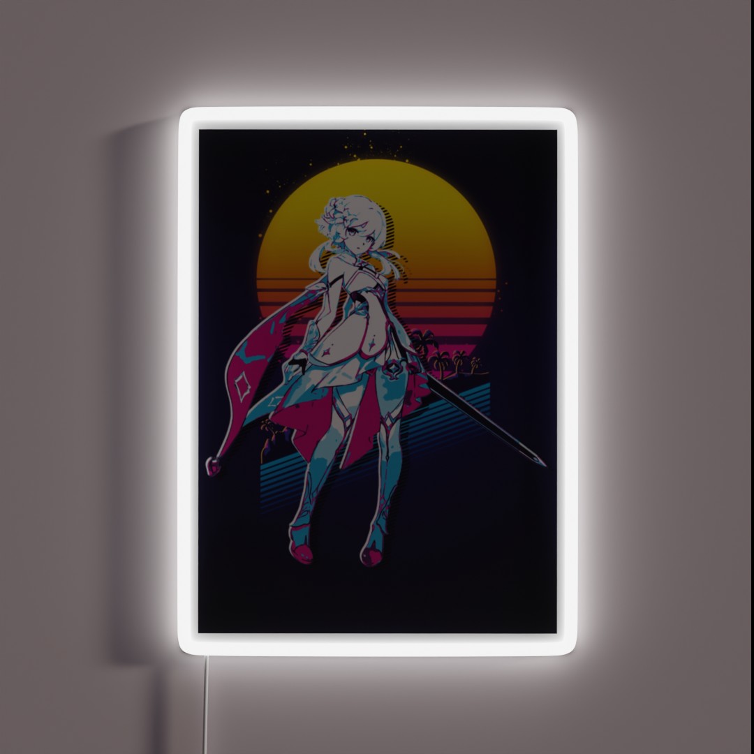 Lumine Genshin Impact 80s Retro RGB Neon Sign Lumine Genshin Impact 80s Retro RGB Neon Sign