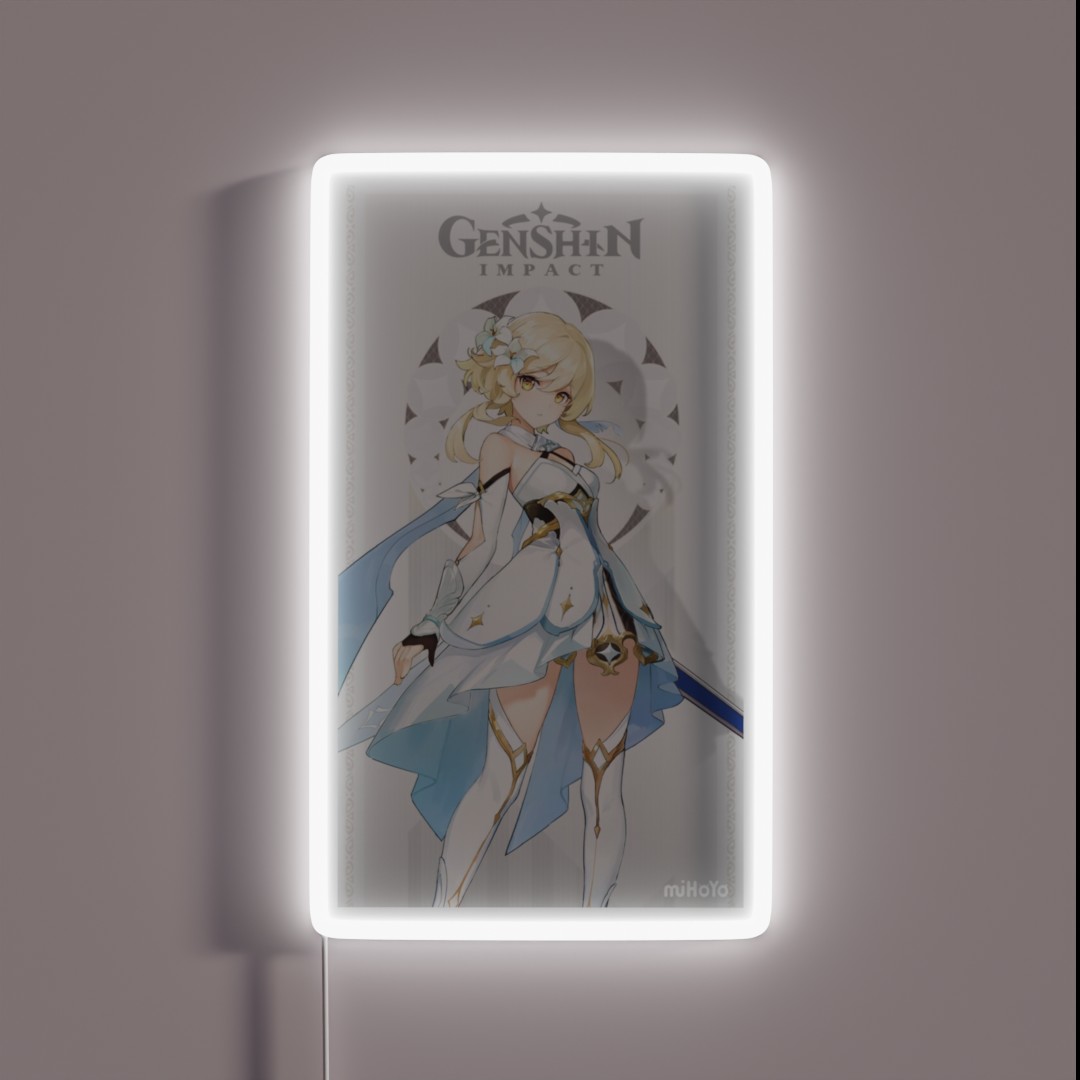 Lumine Genshin Impact Card RGB Neon Sign Lumine Genshin Impact Card RGB Neon Sign
