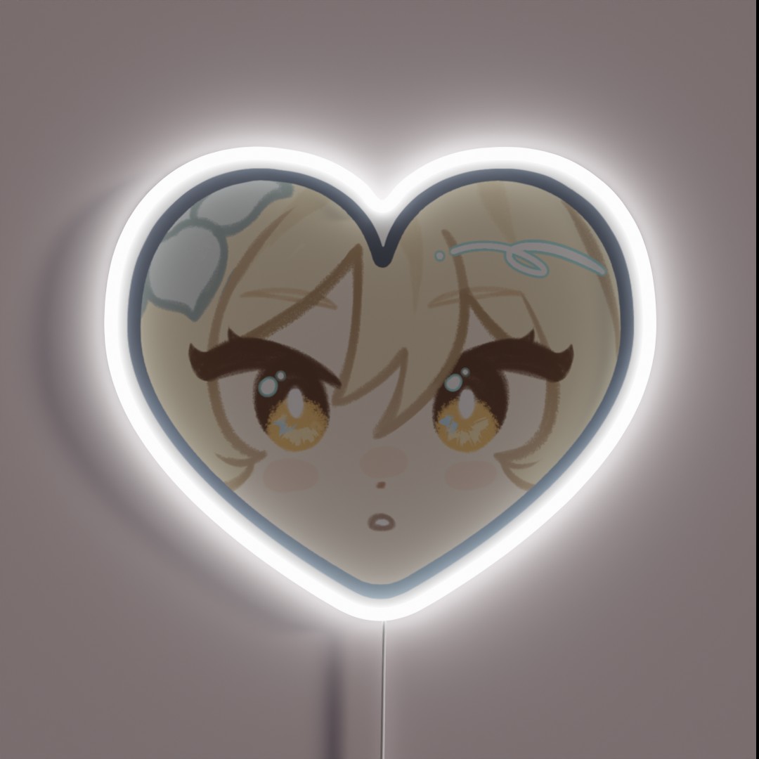 Lumine Genshin Impact Heart RGB Neon Sign Lumine Genshin Impact Heart RGB Neon Sign