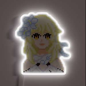 Lumine Genshin Impact Pixel Art RGB Neon Sign
